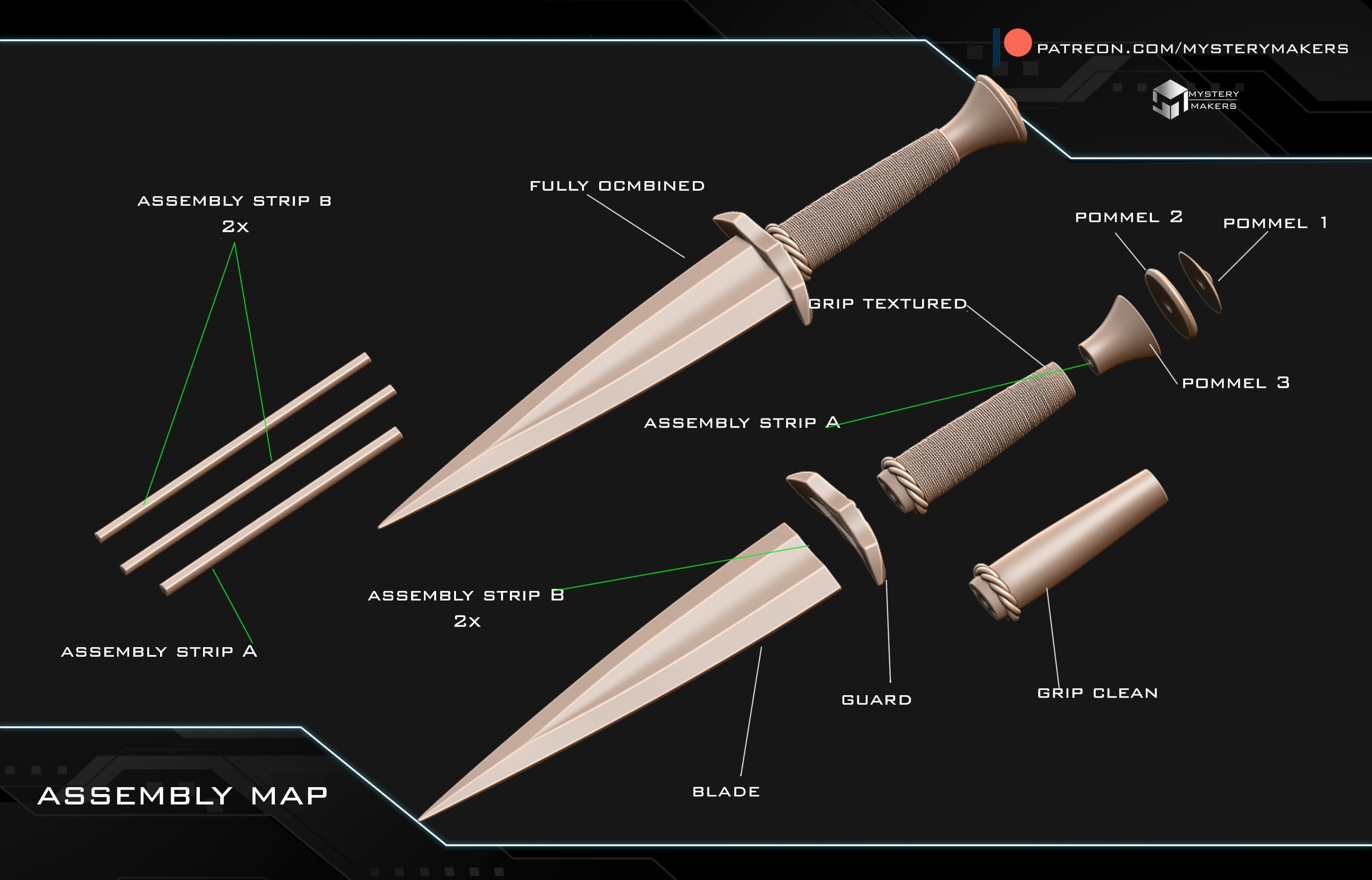 Boromir dagger 3d model