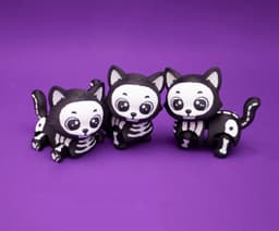 Flexi Skeleton Cat 3d model