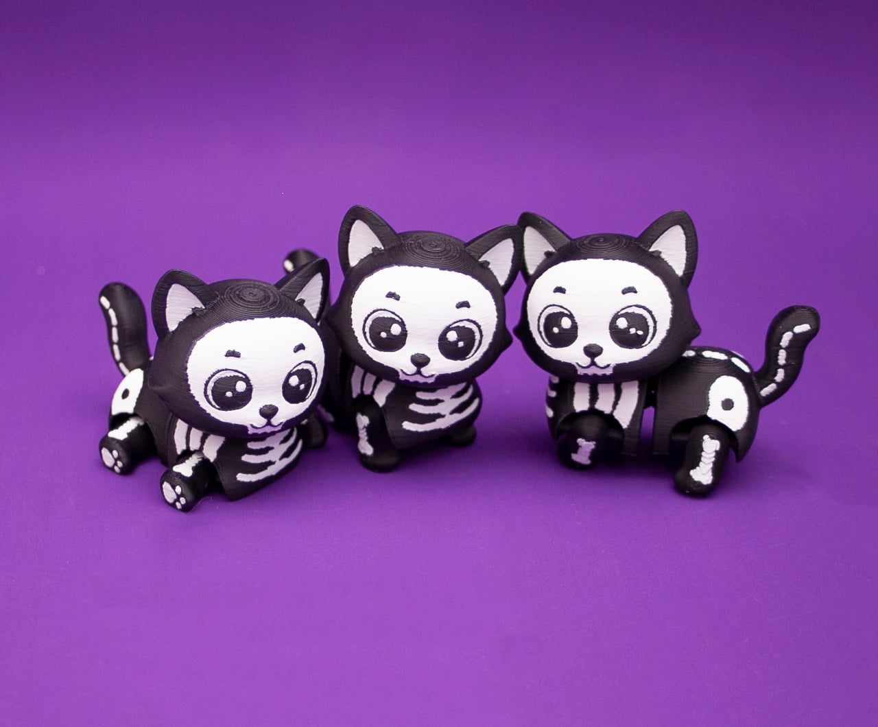 Flexi Skeleton Cat 3d model