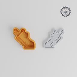 Shoe Shape Cutter & Stamp Set, Perfect for Cookies & Fondant, Sports & Athletic Designs, 3 Sizes, 6 Pieces PRODUCT_94 3d model
