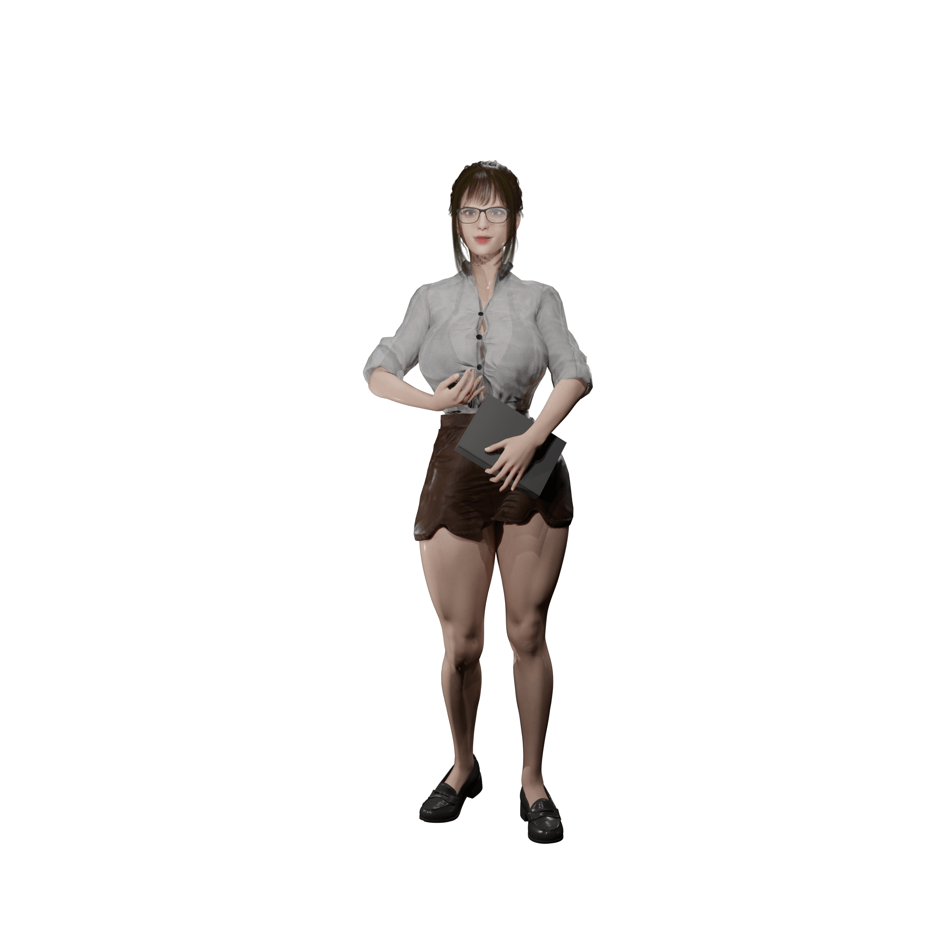 Sexy School Teacher v2 3d model