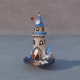 Castle Dice Tower 3d model