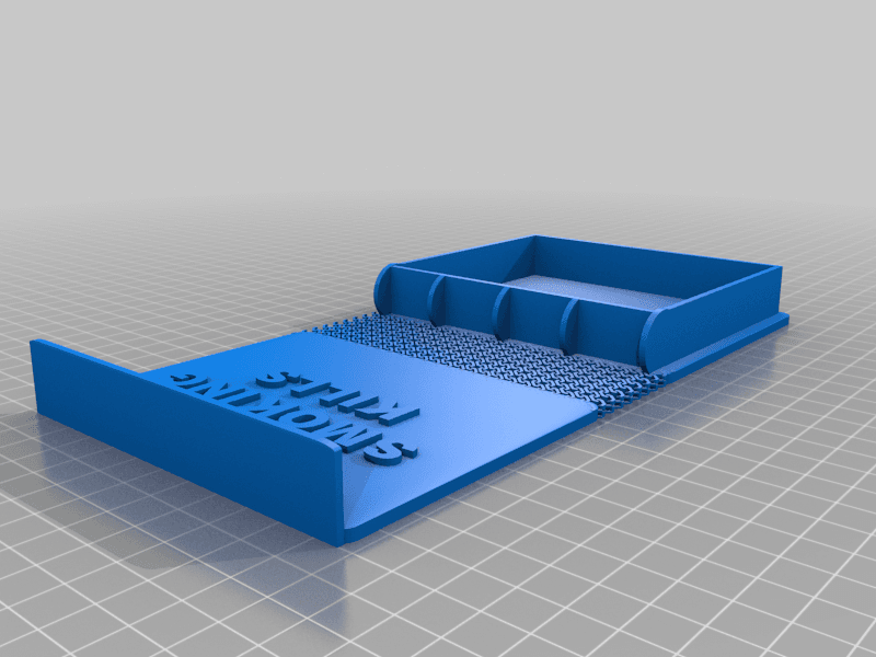 Print-in-place Cigars Box with fabric hinge cover and easy lock 3d model