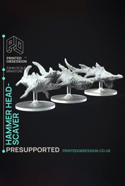 Hammer head Scaver - Weird Shores - PRESUPPORTED - Illustrated and Stats - 32mm scale 3d model