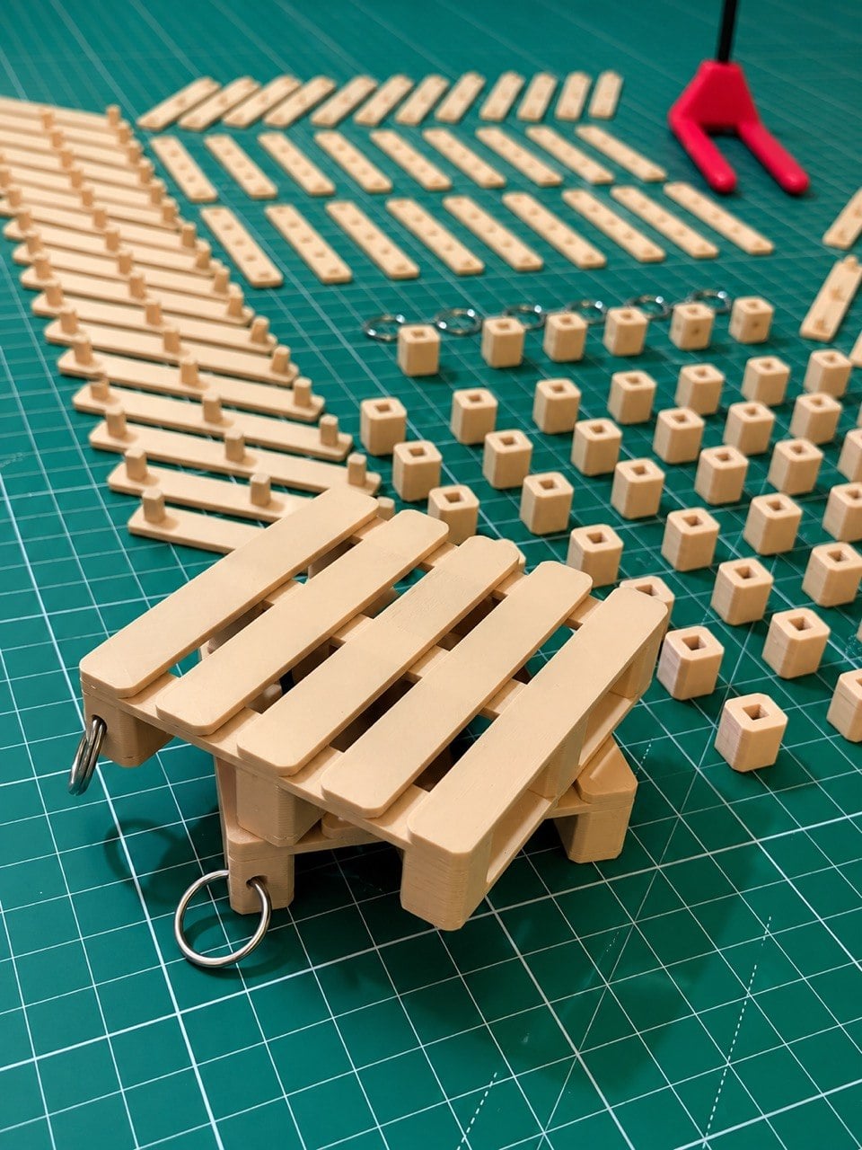 Pallet Key Holder 3d model