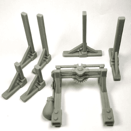 Tabletop Axe Trap For RPG Tabletop Games 3d model