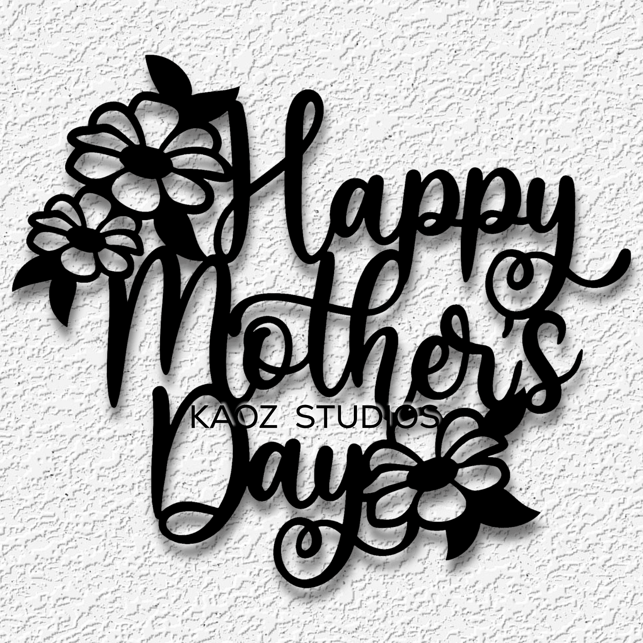 happy mothers day wall art mom wall decor holiday decoration 3d model