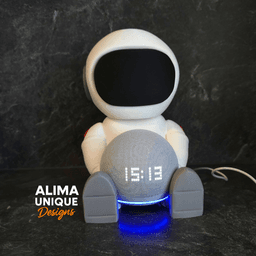 Sitting Astronaut suitable for Alexa Echo Dot 5 3d model
