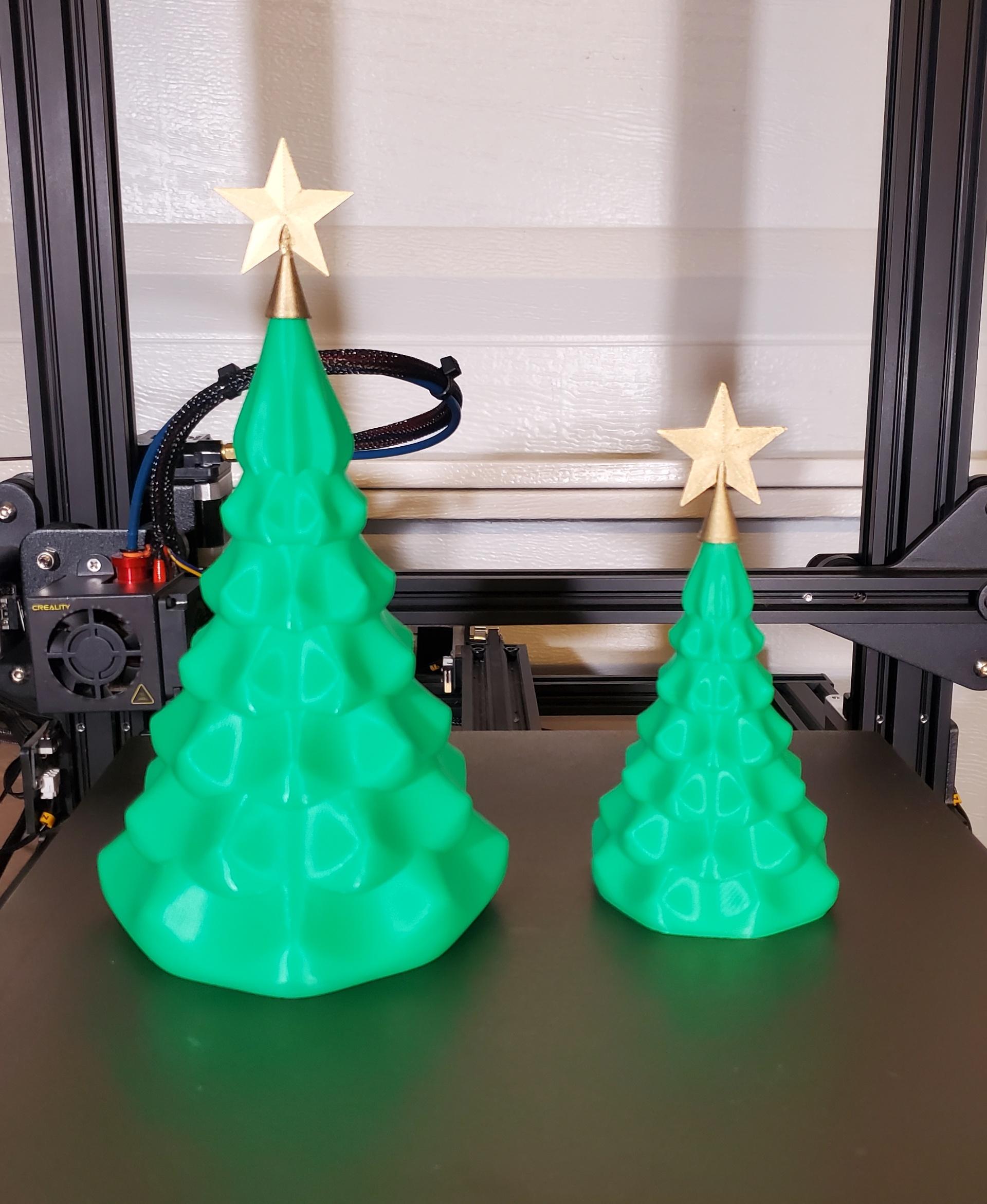 Tealight Christmas tree - Really neat print! Printed two of them and added stars. - 3d model