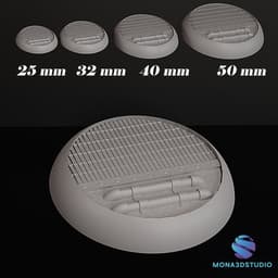 Industrial Bases Set – 5 Designs (25/32/40/50 mm STL) 3d model