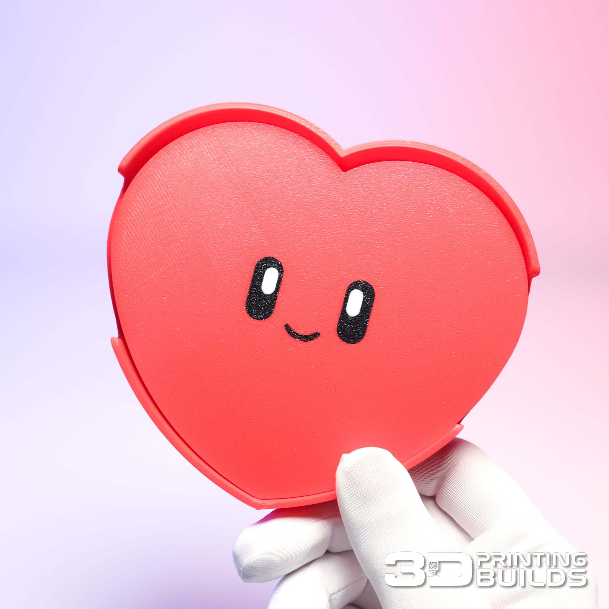 Valentines Coaster Set - Heart Coaster Set 3d model