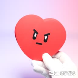 Valentines Coaster Set - Heart Coaster Set 3d model
