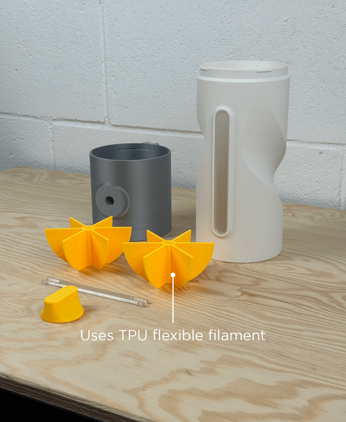 Silo, wall mounted kitchen dispenser. 3d model