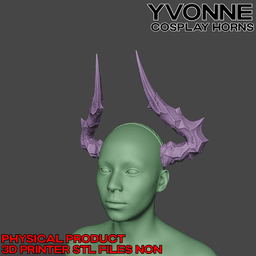 Yvonne Cosplay Horns Arknights: Endfield 3d model