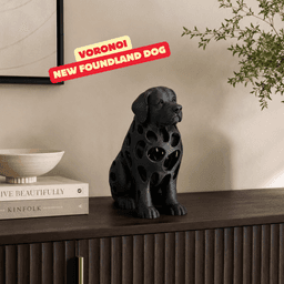 VORONOI NEWFOUNDLAND DOG SCULPTURE / HOMEDECOR / MODERN DECOR / GOTHIC DECOR 3d model