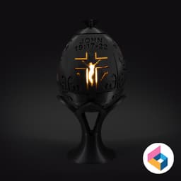 Easter story egg lights 3d model