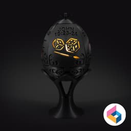 Easter story egg lights 3d model