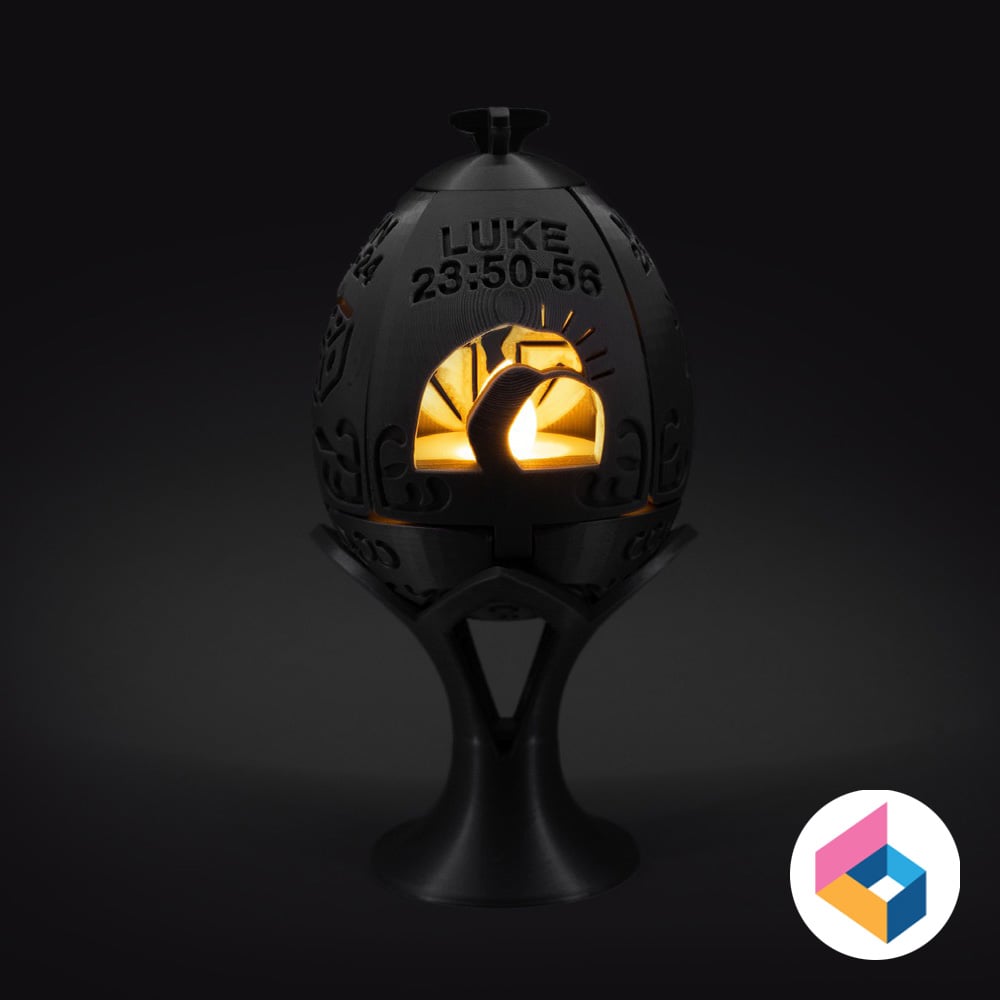 Easter story egg lights 3d model
