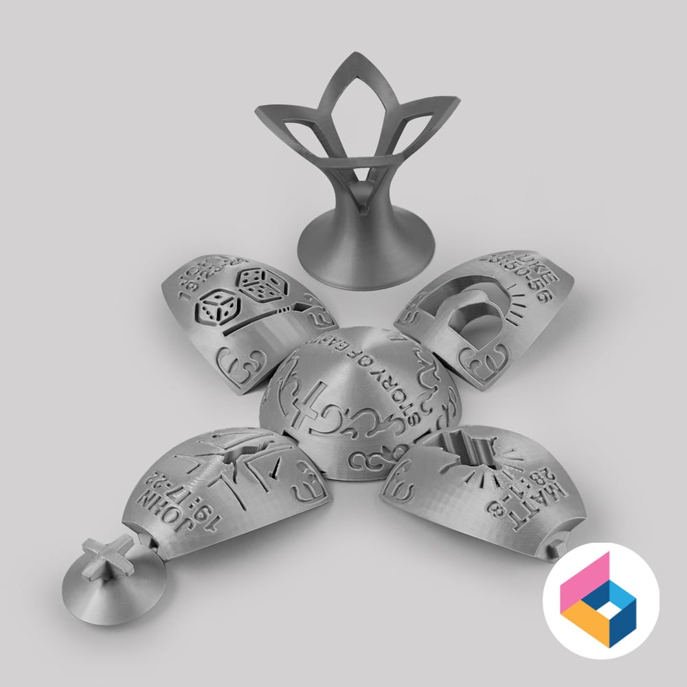 Easter story egg lights 3d model