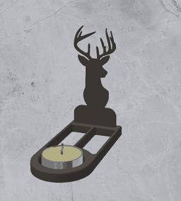 Candle Holder Decoration 3d model