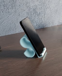 WaveDock – Modern Desk Phone Stand 3d model