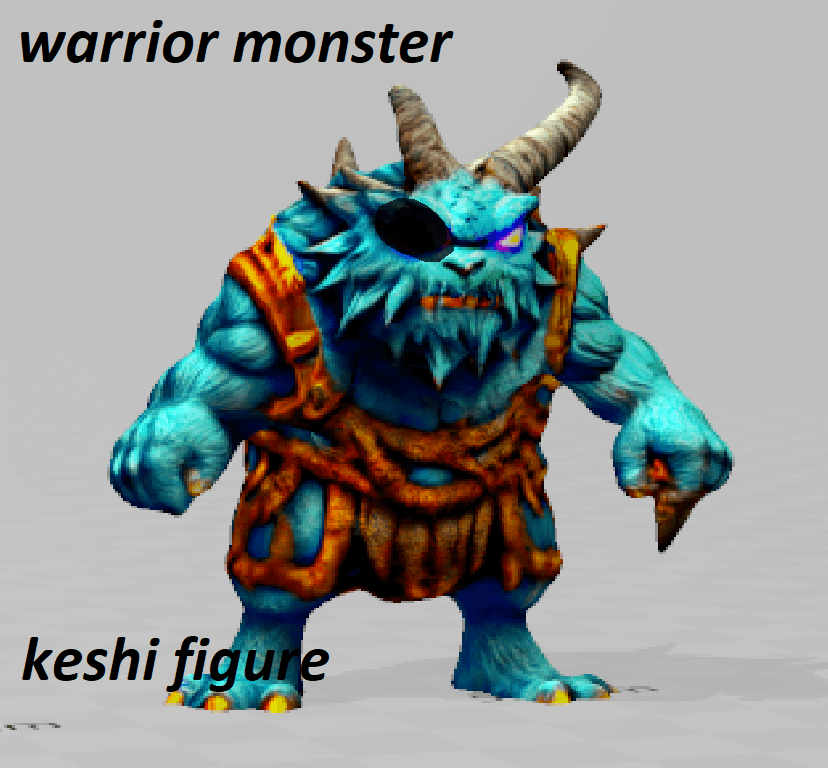 warrior monster 3d model