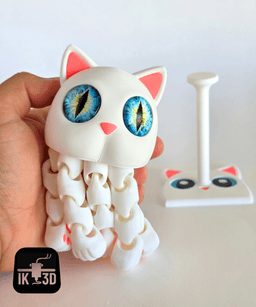 Flexi Jelly Cat / Multiparts / No Supports / 3MF Included 3d model