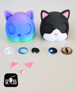 Flexi Jelly Cat / Multiparts / No Supports / 3MF Included 3d model