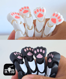 Flexi Jelly Cat / Multiparts / No Supports / 3MF Included 3d model