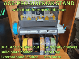 DUAL ACE-PRO SIDEKICK STAND 3d model