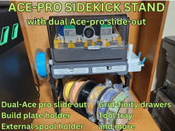 DUAL ACE-PRO SIDEKICK STAND 3d model