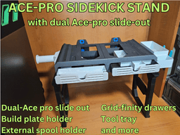 DUAL ACE-PRO SIDEKICK STAND 3d model