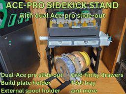 DUAL ACE-PRO SIDEKICK STAND 3d model