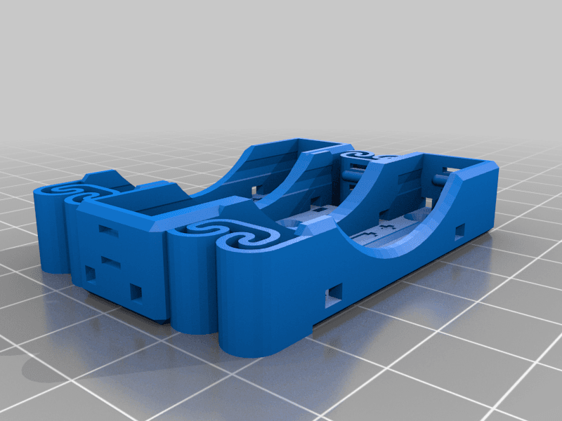 AAA Flexing Battery Holder 3d model