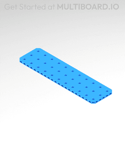 3x11 MU - Small Thread Offset MU - MultiBoard Plate 3d model