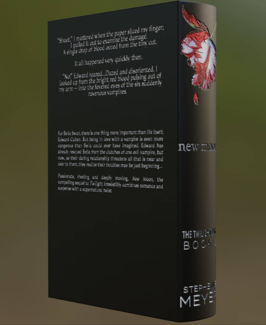 New Moon - Book Litho 3d model