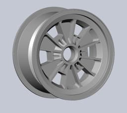 289 FIA Daytona Coupe Model Car Wheels 3d model