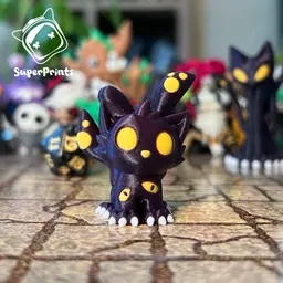 Voidstep Kitten - Easy Multicolor FDM RPG Minis (No supports) 3d model