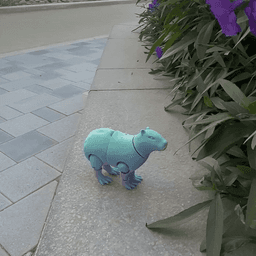 Cute Articulated Capybara 3d model
