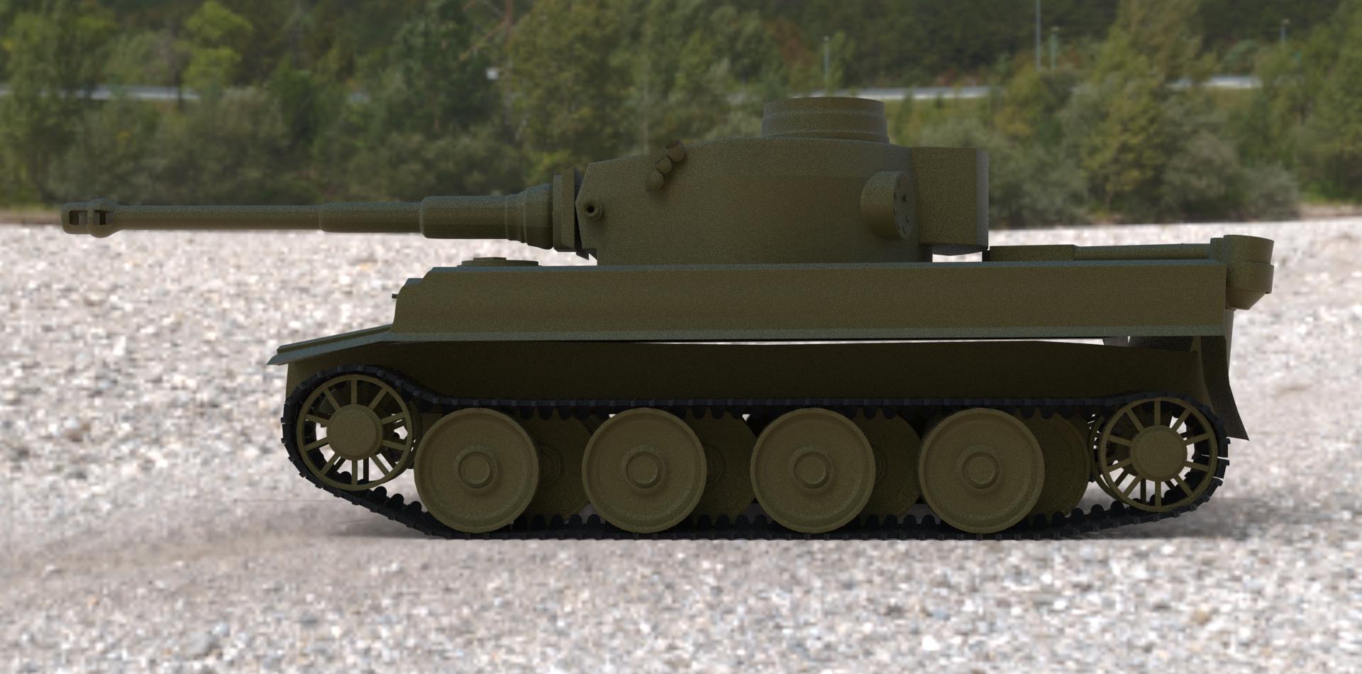 Tiger I Tank 3d model