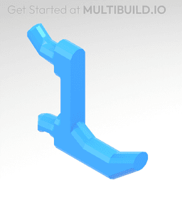 25 mm, Pegboard Click Hook 3d model