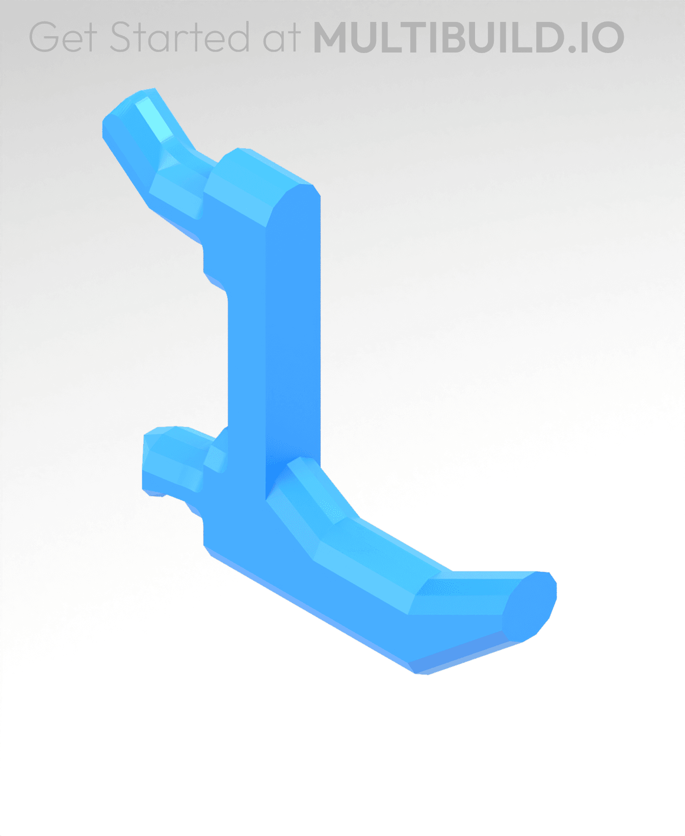 25 mm, Pegboard Click Hook 3d model