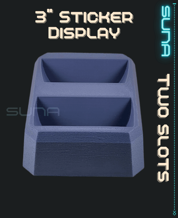 Double Sticker Display - 3" Circular 3d model