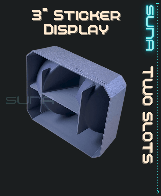 Double Sticker Display - 3" Circular 3d model