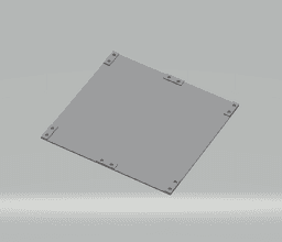 Fhw Greenhouse panel clear 2mmx200mx200mm.stl 3d model