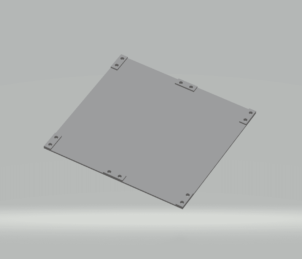 Fhw Greenhouse panel clear 2mmx200mx200mm.stl 3d model