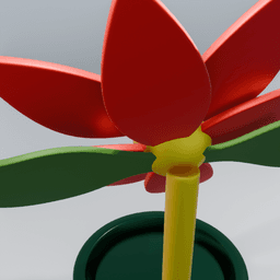 Noche buena navideña 3d model