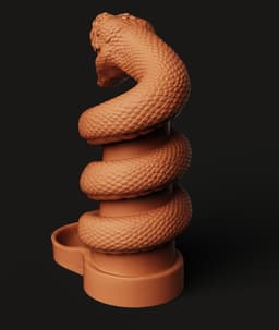 Cobra Snake Dice Tower STL | DnD 3D Print | Serpent Tower 3d model
