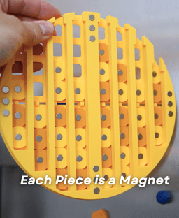 Waffle Stacks - Stack 5 Magnetic Strategy Game 3d model