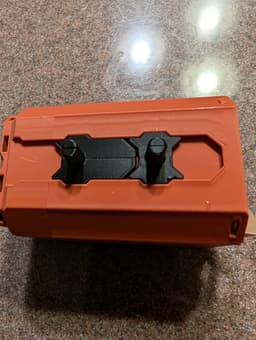 Capped Post - OX Fold-In Locked Lite Rail 3d model